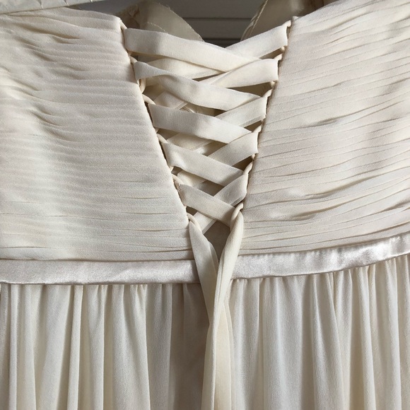 Strapless white ivory dress - Picture 3 of 4